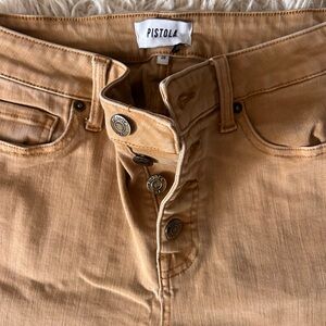 Pistola Tan Button-Fly Jeans